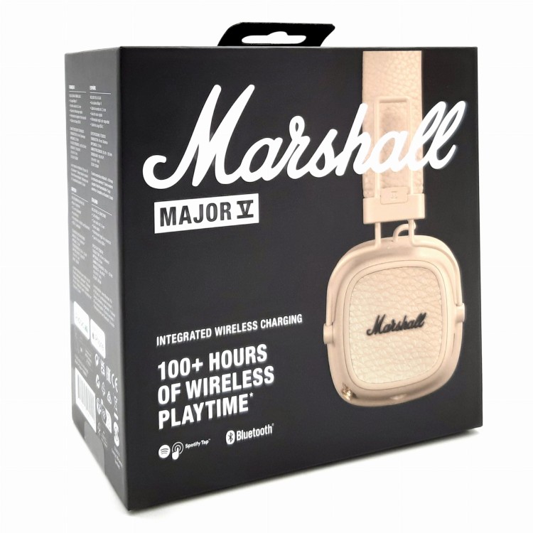 Słuchawki bezprzewodowe Marshall Major V Bluetooth Kremowy