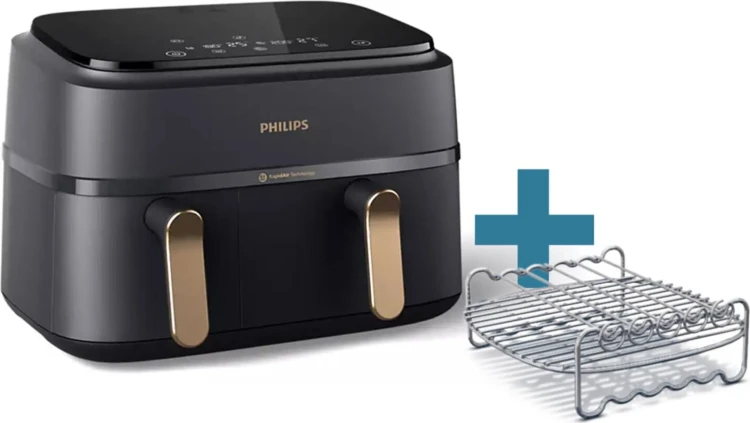 frytkownica beztłuszczowa airfryer philips ovi na352 RapidAir Dual Basket