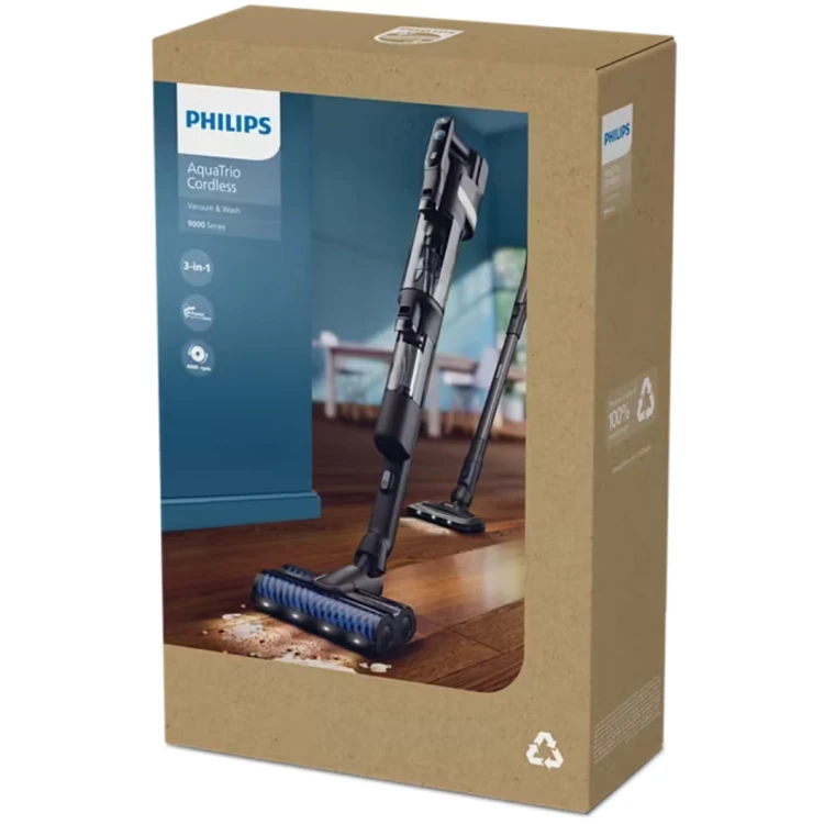 Odkurzacz pionowy bezprzewodowy PHILIPS AquaTrio XW9465/11 Mopujący