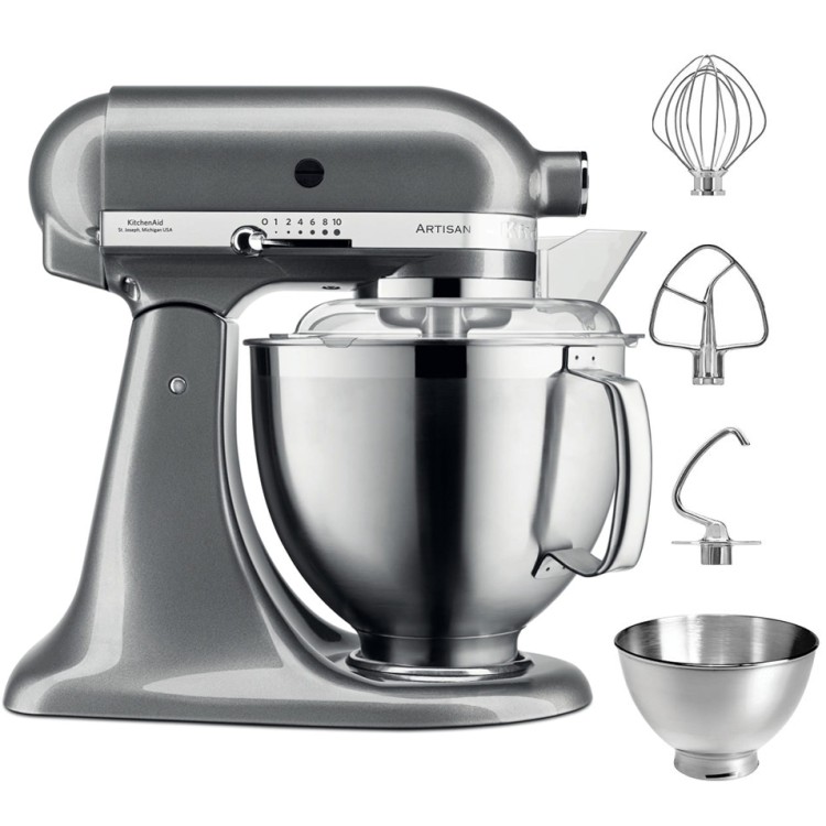 KitchenAid Artisan 5KSM185PSEMS Srebrzystopopielaty