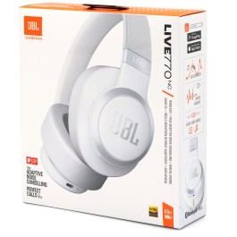 Słuchawki bezprzewodowe nauszne JBL Live 770NC Białe ANC Redukcja szumu