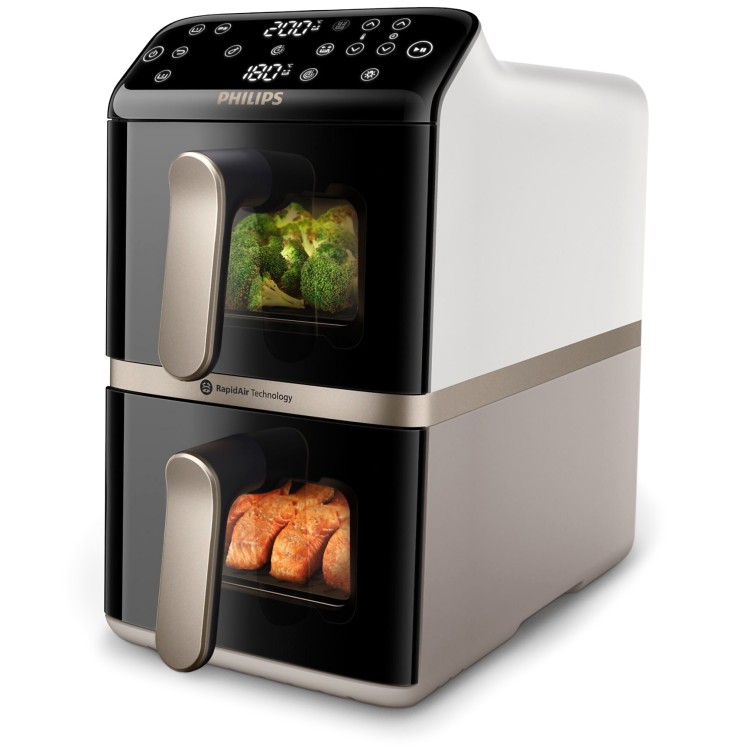 AirFryer Frytkownica beztłuszczowa PHILIPS Ovi Dual Basket NA462/80 10l