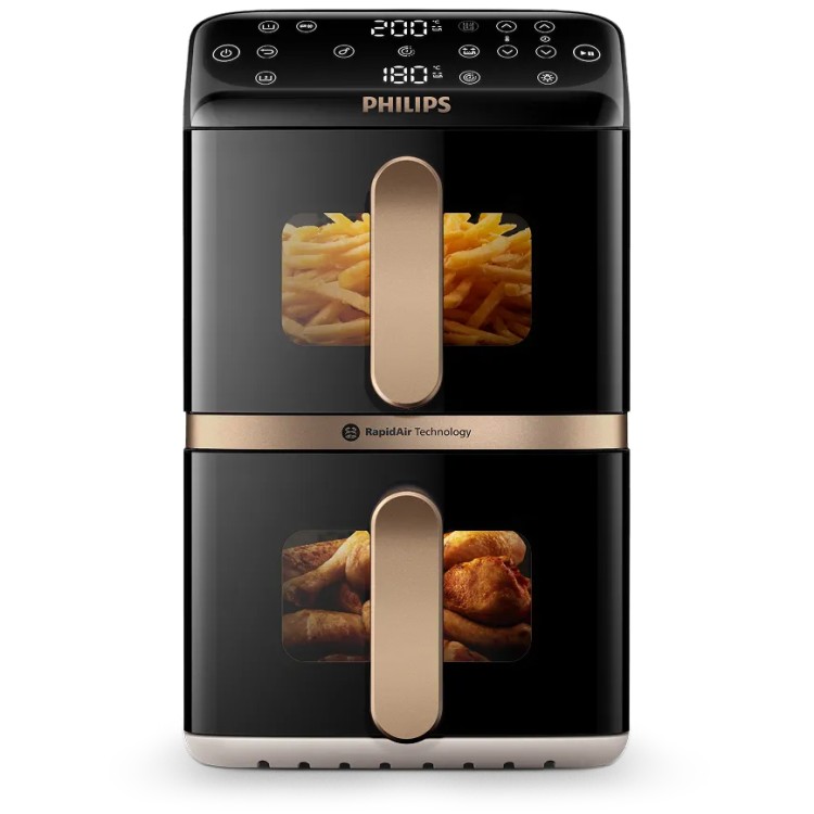 AirFryer Frytkownica beztłuszczowa PHILIPS Ovi Dual Basket NA462/80 10l