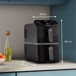 AirFryer Frytkownica beztłuszczowa NA460/00 PHILIPS Ovi Dual Basket 10l