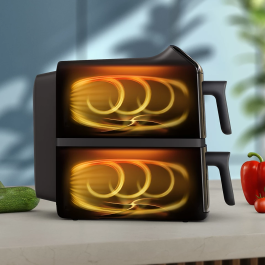 AirFryer Frytkownica beztłuszczowa NA460/00 PHILIPS Ovi Dual Basket 10l