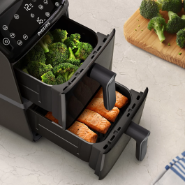 AirFryer Frytkownica beztłuszczowa NA460/00 PHILIPS Ovi Dual Basket 10l
