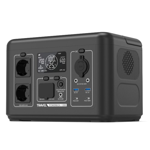 Stacja zasilania VOLT Polska Travel Powerbox 1200 600W Magazyn energii UPS