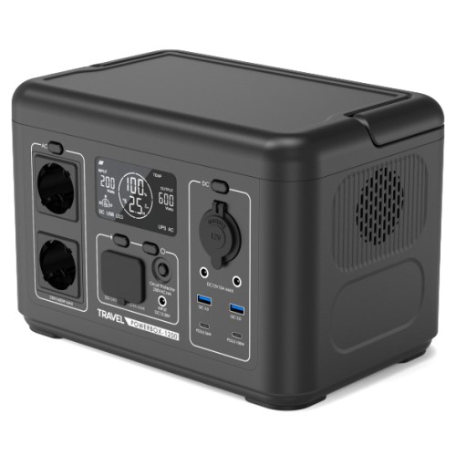 Stacja zasilania VOLT Polska Travel Powerbox 1200 600W Magazyn energii UPS
