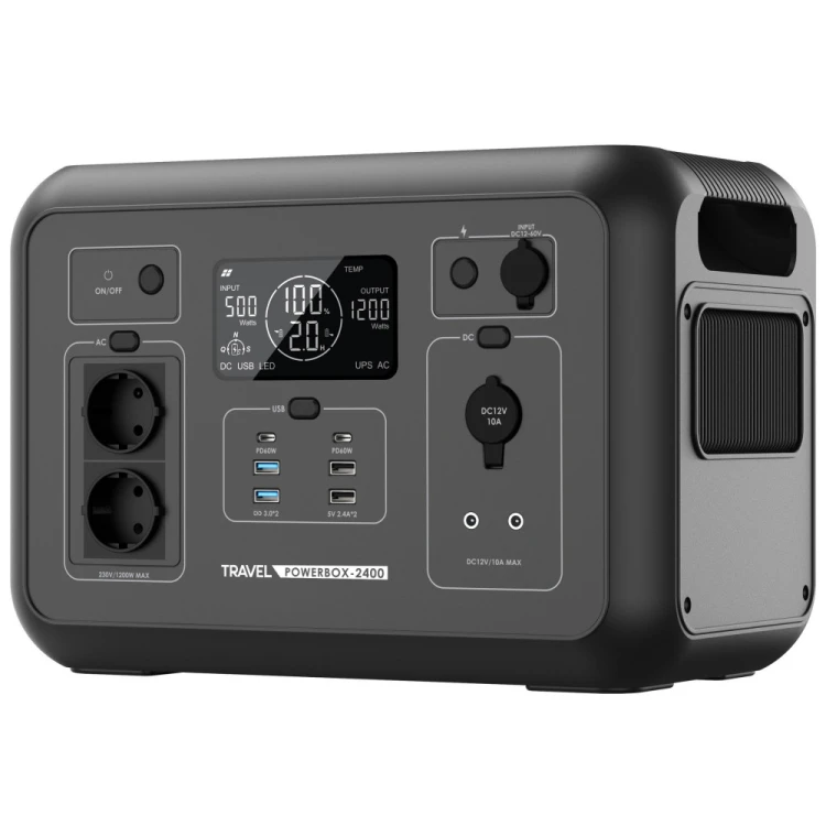 Stacja zasilania VOLT Polska Travel Powerbox 2400 1200W Magazyn energii UPS