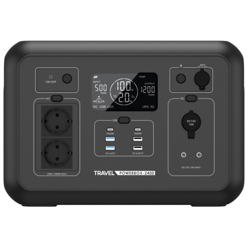 Stacja zasilania VOLT Polska Travel Powerbox 2400 1200W Magazyn energii UPS
