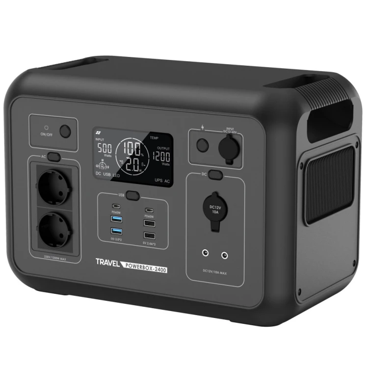 Stacja zasilania VOLT Polska Travel Powerbox 2400 1200W Magazyn energii UPS