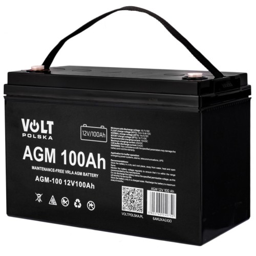 AKUMULATOR AGM 12V 100Ah VRLA 6AKUXAG100