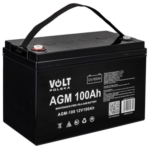 AKUMULATOR AGM 12V 100Ah VRLA 6AKUXAG100
