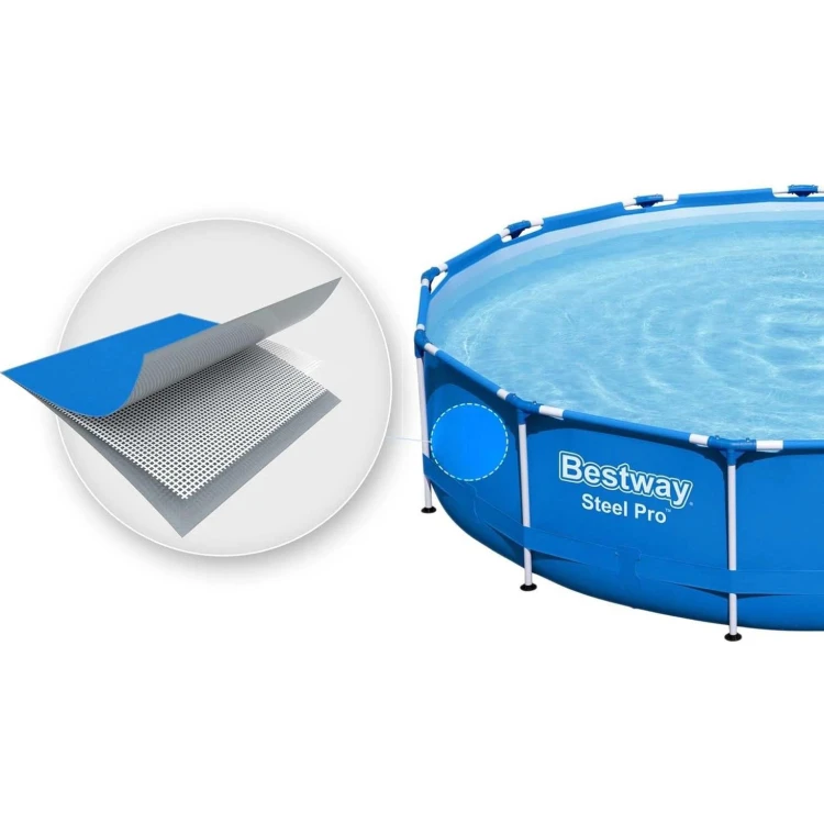 Basen ogrodowy stelażowy 366 x 76 cm Bestway 56681 Okrągły z pompą