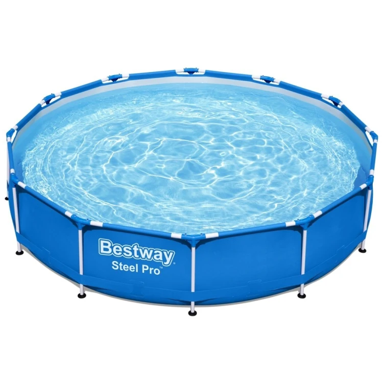 Basen ogrodowy stelażowy 366 x 76 cm Bestway 56681 Okrągły z pompą