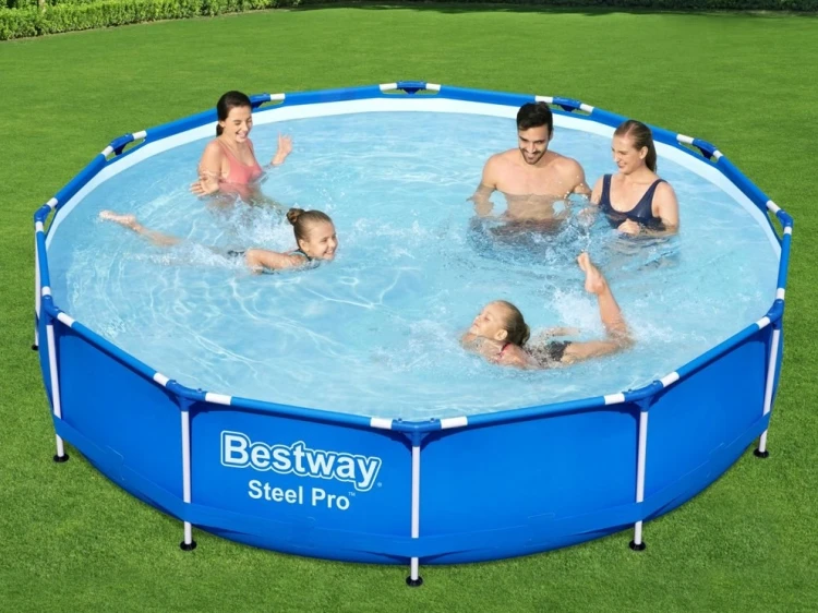 Basen ogrodowy stelażowy 366 x 76 cm Bestway 56706 Okrągły