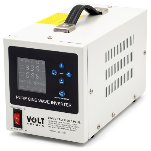 Volt Zasilacz awaryjny Przetwornica UPS SINUS PRO 1100 E PLUS 12/230V (700/1100W)