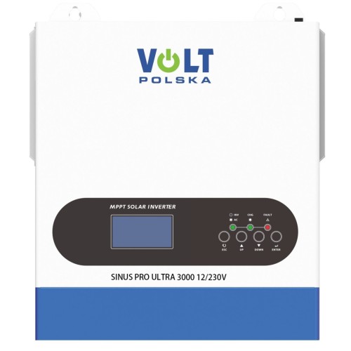 SINUS PRO ULTRA 3000 12/230V (1500/3000W) + 100A MPPT (30-500V) INWERTER SOLARNY