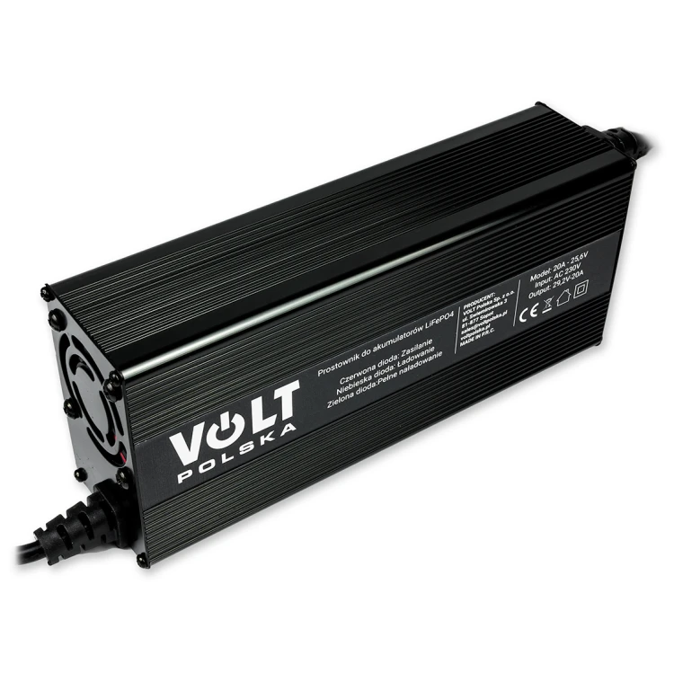 PROSTOWNIK DO AKUMULATORÓW 24V LiFePO4 20A (25,6V)
