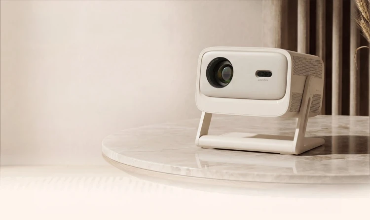 Wanbo Vali 1 Pro Beżowy | Projektor | 900 ANSI Lumen, Full HD, Google TV, Gimbal