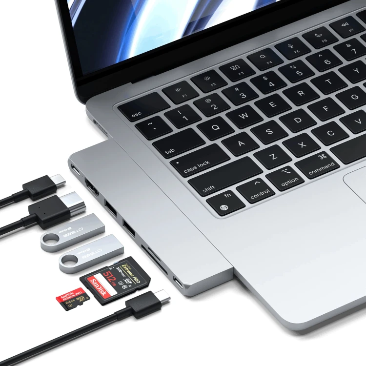 Adapter Satechi hub do MacBook USB4 USB-C 2x USB-A HDMI SD microSD