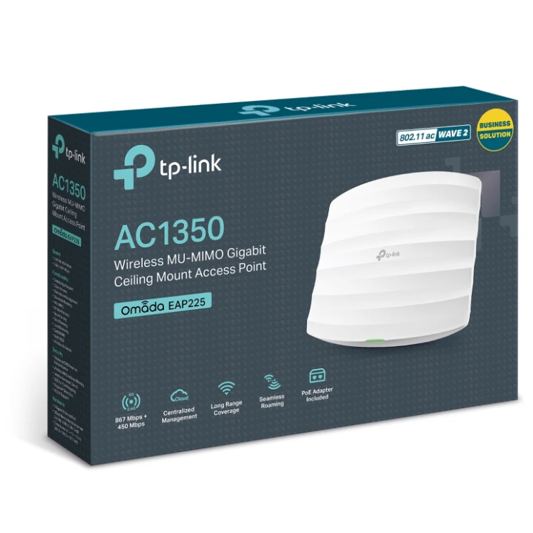 TP-LINK Punkt dostępowy EAP225 AP Gb PoE AC1350
