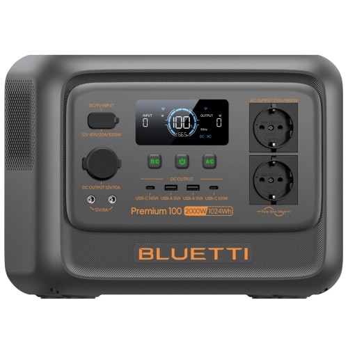 MOBILNA LEKKA STACJA ZASILANIA BLUETTI PREMIUM 100 V2 1024Wh 2000W UPS