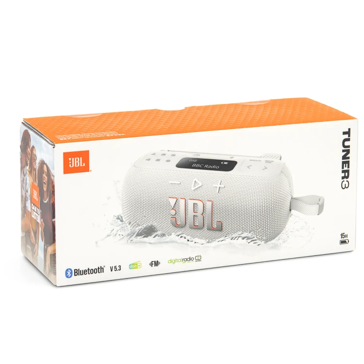 JBL TUNER 3 - Głośnik przenośny BLUETOOTH z radio DAB+ FM | AURACAST