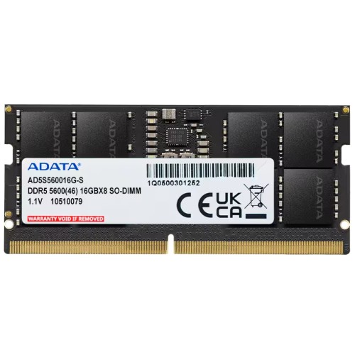 Pamięć ADATA RAM 16GB DDR5 SO-DIMM 1x16GB 5600MHz DDR5 CL40 SODIMM