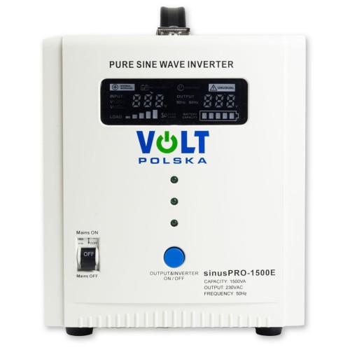 Volt Zasilacz awaryjny Przetwornica UPS SINUS PRO 1500 E 12/230V 1000/1500W