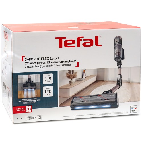 Odkurzacz pionowy Tefal X-Force Flex 16.60 TY9CD9 120min Funkcja mycia