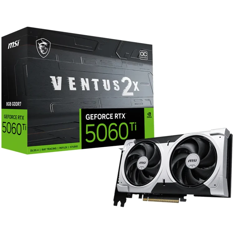 Karta graficzna MSI GeForce RTX 5060 Ti 8G VENTUS 2X OC PLUS DLSS