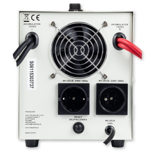 Volt Zasilacz awaryjny Przetwornica SINUS PRO 2000 E 12/230V 1250/2000W