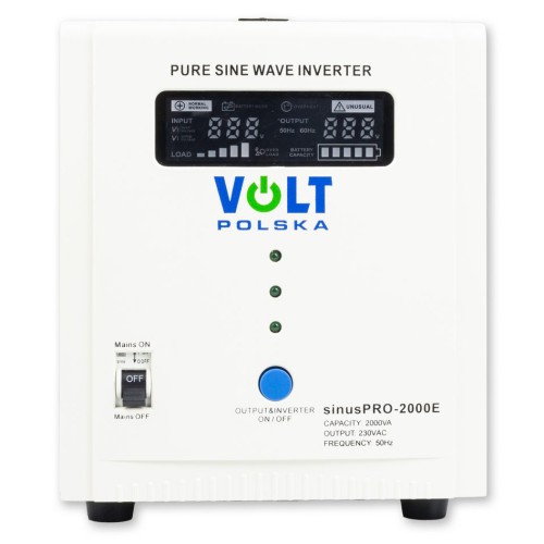 Volt Zasilacz awaryjny Przetwornica SINUS PRO 2000 E 12/230V 1250/2000W