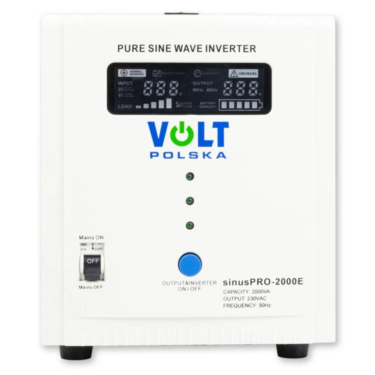 Volt Zasilacz awaryjny Przetwornica SINUS PRO 2000 E 12/230V 1250/2000W
