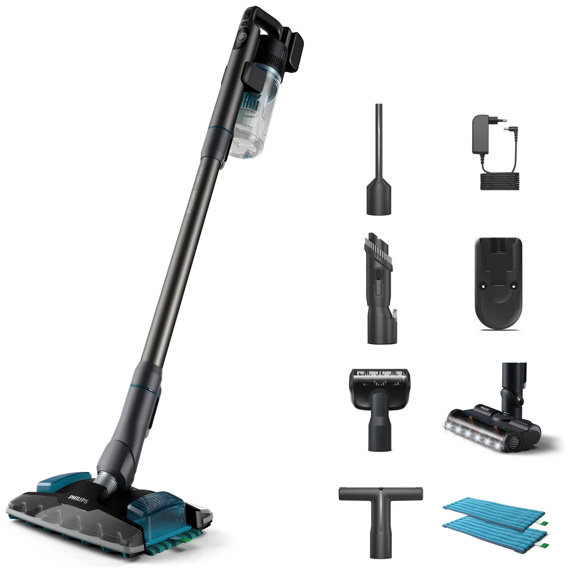 Odkurzacz bezprzewodowy pionowy PHILIPS Aqua 8000 na mokro i na sucho