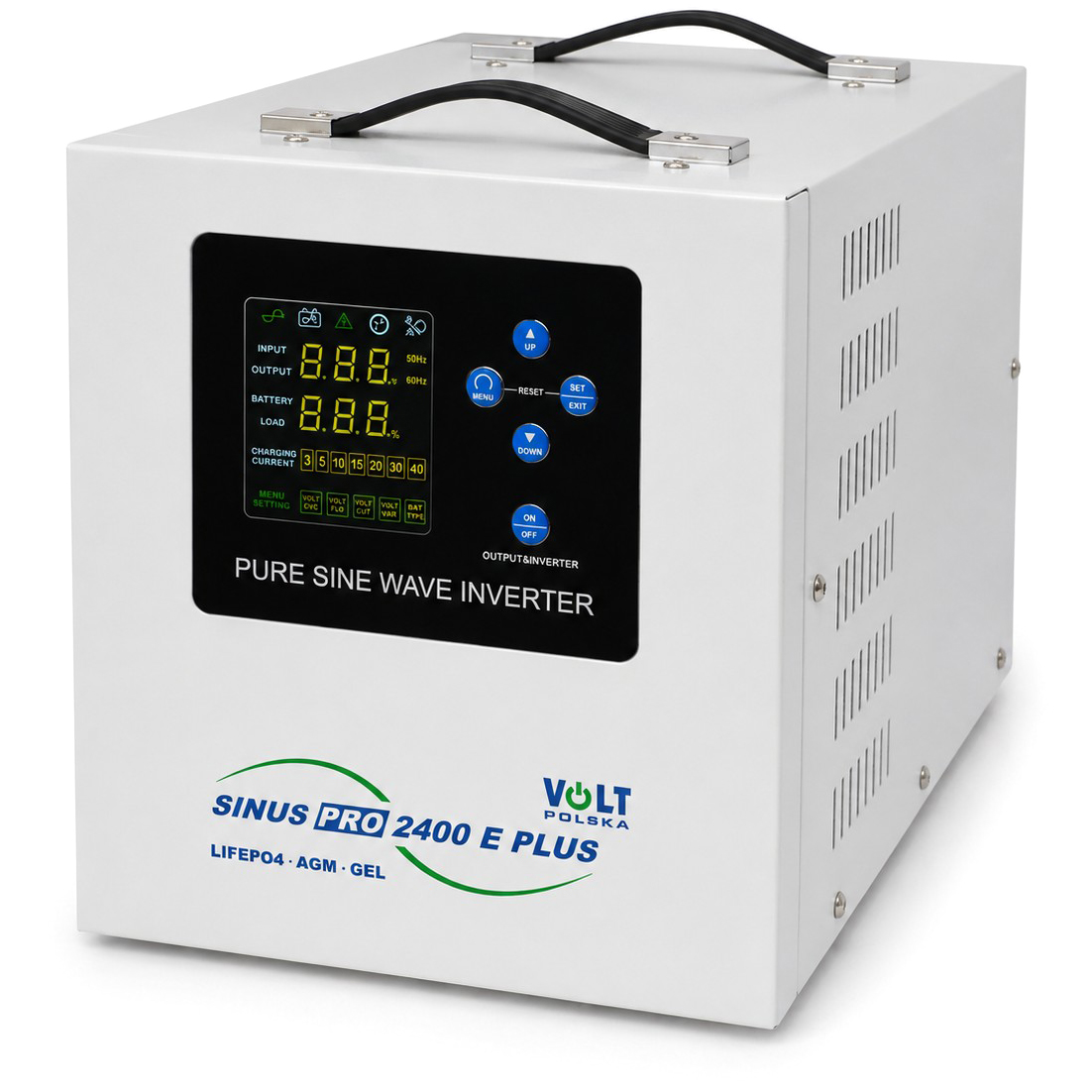 SINUS PRO 2400 E PLUS 12/230V (1600/2400W) [AGM, GEL, LiFePO4] ZASILACZ AWARYJNY