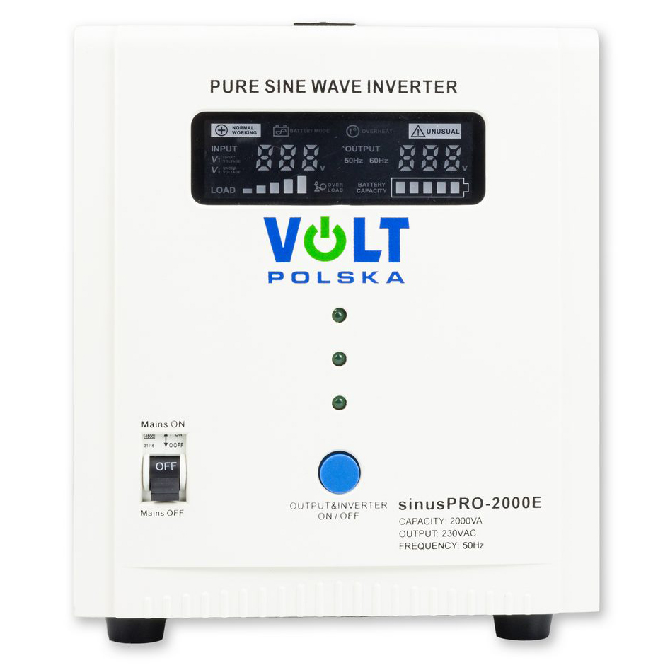 Volt Zasilacz awaryjny Przetwornica SINUS PRO 2000 E 12/230V 1250/2000W